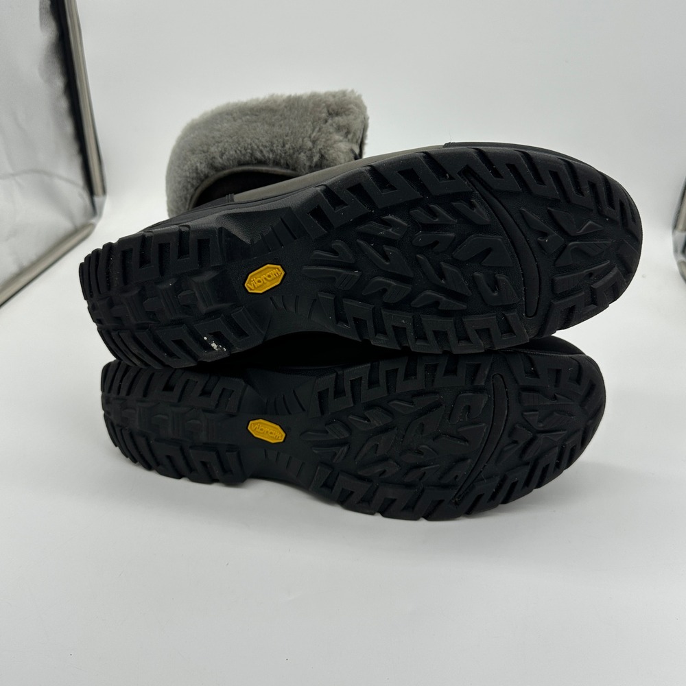 UGG Butte Metal Boot Leather Mens 15 Black Waterproof Sherpa Lined Lace Up Shoes - Picture 4 of 9